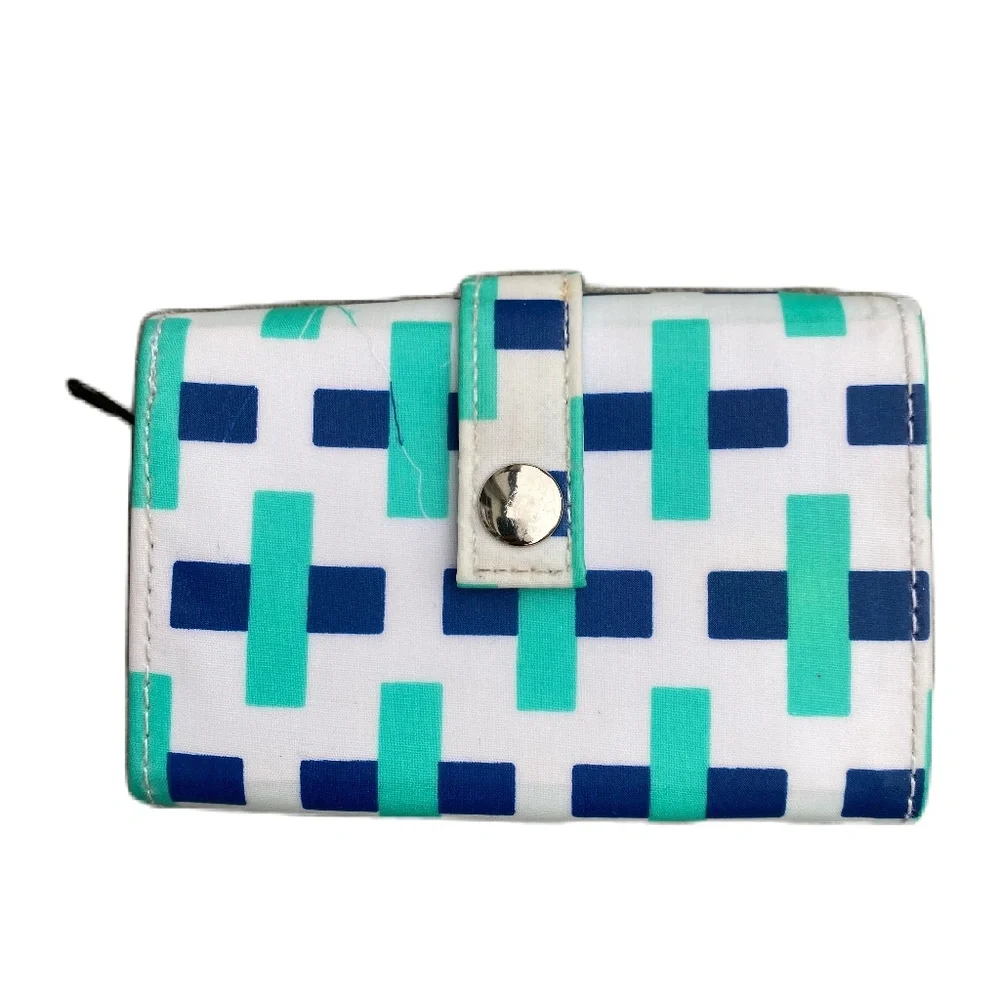 Scout wallet blue green white